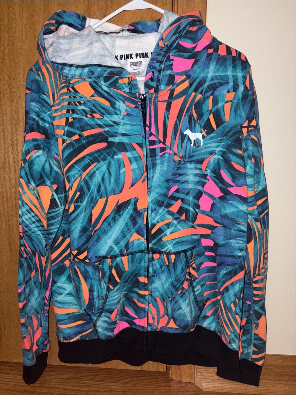 VS PINK Tropical Full Zip Hoodie